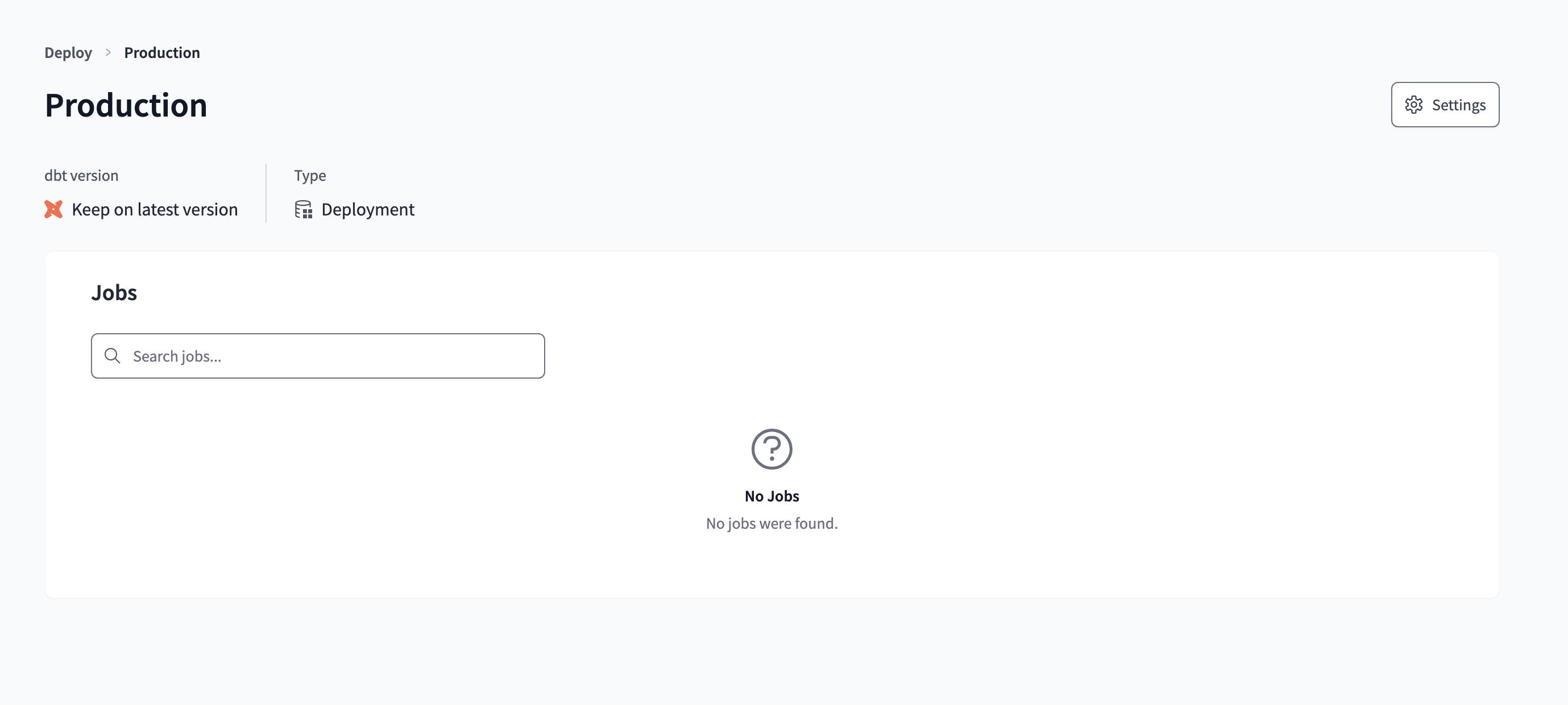 The jobs page with read-only access and the 'Create job' button is not visible . The jobs page with read-only access and the 'Create job' button is not visible .